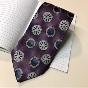 Pierre Cardin Menswear All Silk circle print necktie Accessories